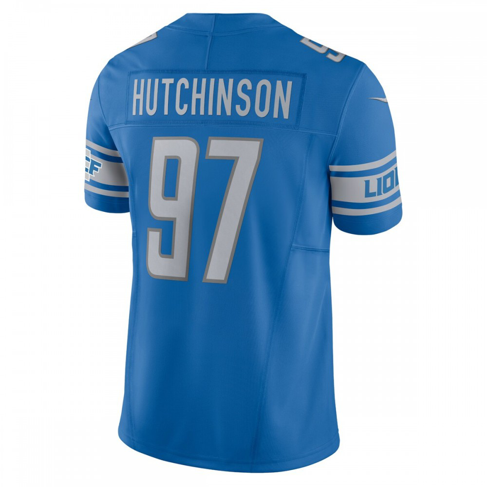 Aidan Hutchinson Detroit Lions Nike Vapor F.U.S.E. Limited Jersey - Blue-GridironStore